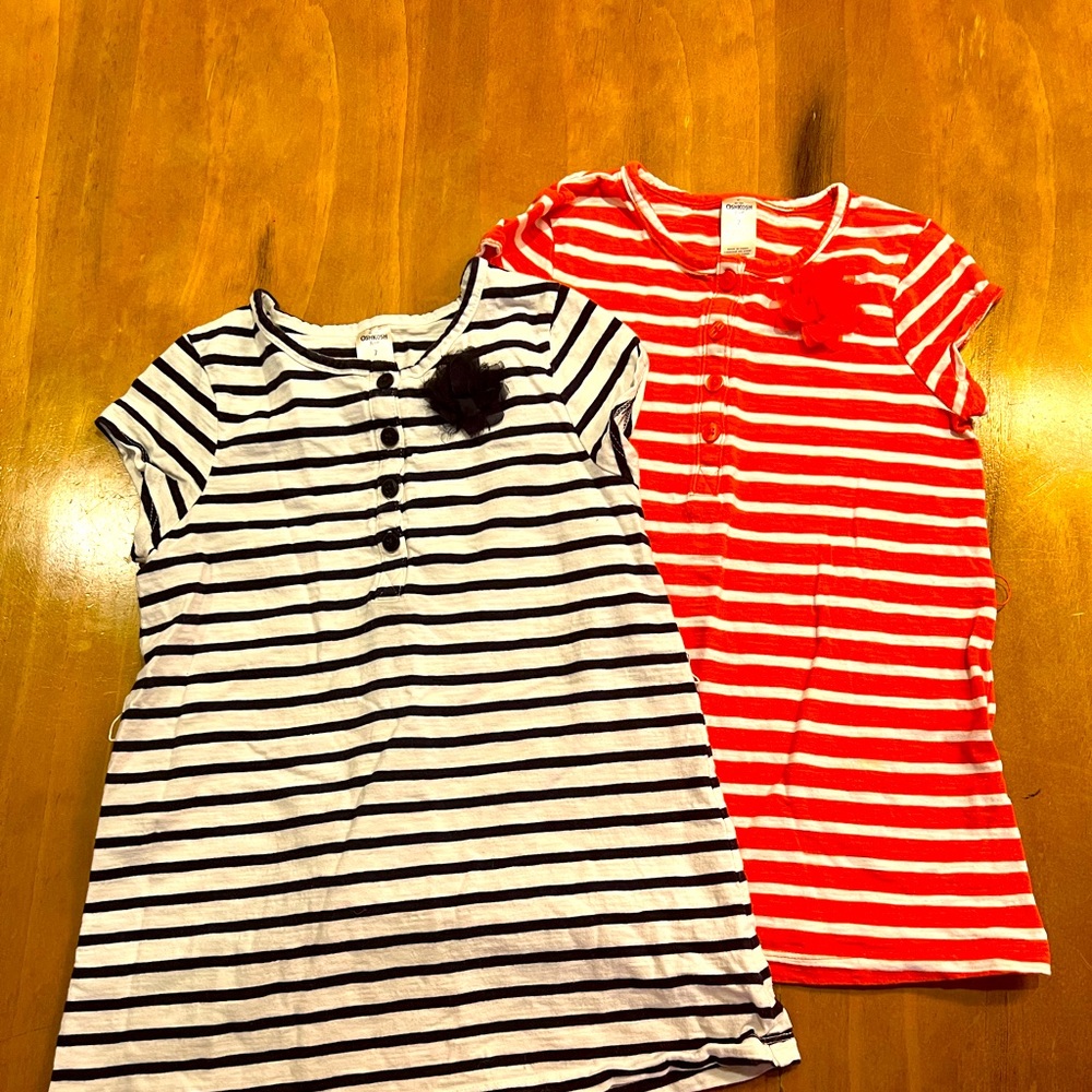 Oshkosh b'gosh girl tshirt Set size 7